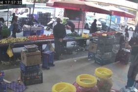 Pendik’te pazarda yürüyen vatandaş epilepsi nöbeti geçirdi