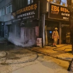 Bayrampaşa’da korkutan doğal gaz yangını