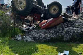 Balıkesir’de traktör ters döndü: 4 yaralı