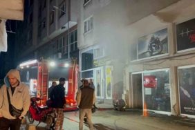 Çorlu’da tamircide korkutan yangın