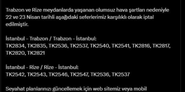 THY’de sefer iptalleri