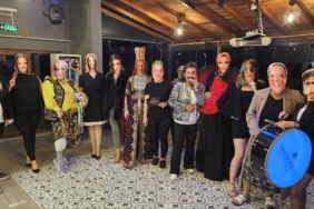 Kadınların maskeli ünlüler gecesinde ortaya renkli görüntüler çıktı