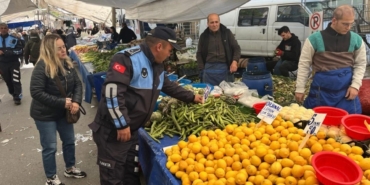 Zabıta Müdürlüğü Semt Pazarı’nda denetim gerçekleştirdi