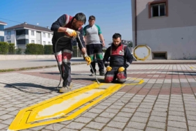 İnegöl’de okul bahçelerine bahar geldi