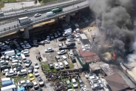 Başakşehir’de kimya deposu adeta alev topuna döndü