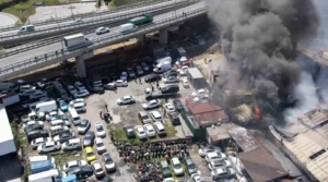 Başakşehir’de kimya deposu adeta alev topuna döndü