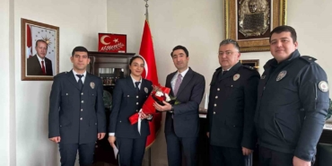 Kaymakam Çomaklı’ya Polis Haftası ziyareti