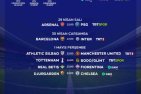 Avrupa kupalarında 3 günde 6 maç TRT ekranlarından yayınlanacak
