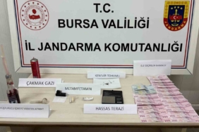 Bursa’da jandarma uyuşturucu imal eden şüphelileri suçüstü yakaladı