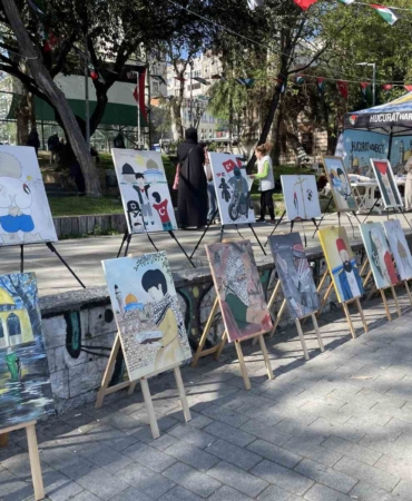 İstanbul fethinin merkezinde Gazze çadırı
