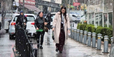 Tekirdağ’da lapa lapa kar yağdı