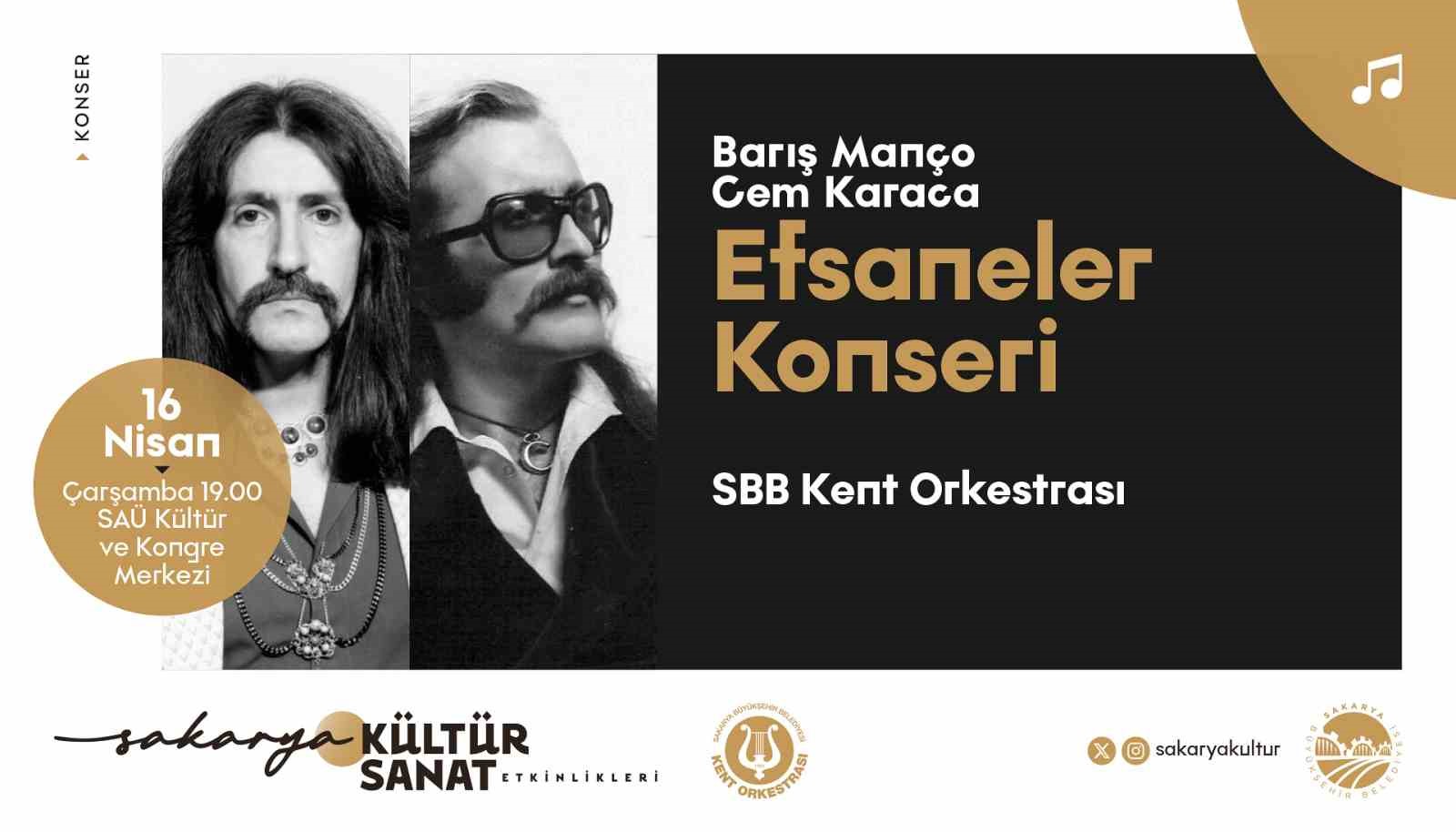 Kent Orkestrası’ndan ‘Türk Müziği Efsaneleri’ konseri