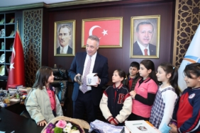 Miniklerden başkan amcalarına ziyaret