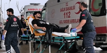 Kontrolden çıkan kamyonet direği devirdi