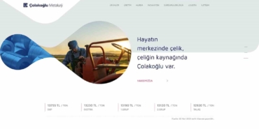 Çolakoğlu Metalurji’nin yeni web sitesine uluslararası ödül