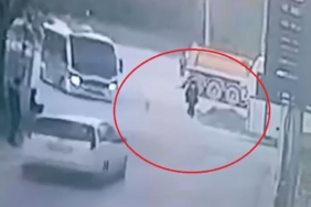 Önce yol kenarındaki kadına, sonra başka araçlara çarptı