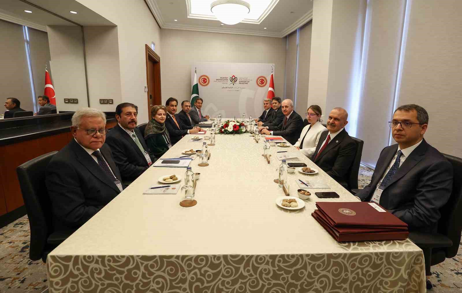 TBMM Başkanı Numan Kurtulmuş, İstanbul’da Pakistan Ulusal Meclis Başkanı Sadık İle görüştü