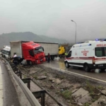 Bilecik’te iki tır çarpıştı: 1 yaralı