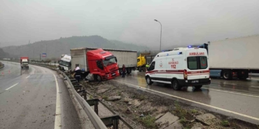 Bilecik’te iki tır çarpıştı: 1 yaralı