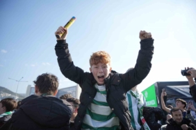 Bursasporlu taraftarlardan şampiyonluk coşkusu