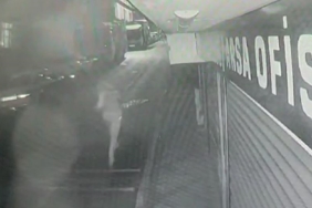 Bekçiyi yaralayan şahıslardan birinin kaçış anı kamerada