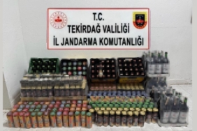 Tekirdağ’da 286 litre kaçak içki ele geçirildi