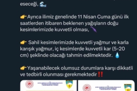 Sakarya’da fırtına ve yağış uyarısı
