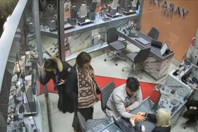 Ümraniye’de kuyumcuda hırsızlık anı kamerada