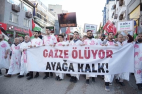Bursa’da Filistin’e destek yürüyüşü