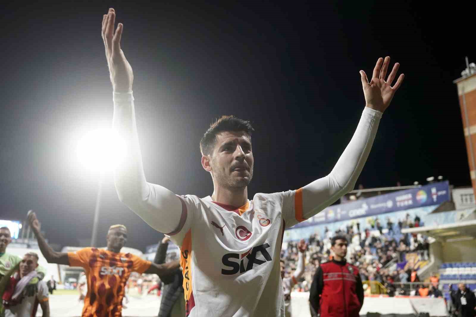 Galatasaray’da galibiyet 3’lüsü Alvaro Morata’dan