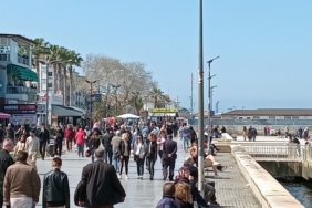 Güneşi gören Mudanya Sahili’ne koştu