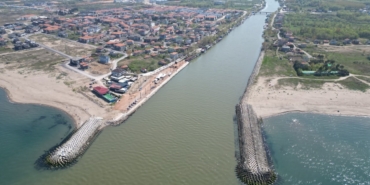 Nehrin denizle buluştuğu noktada çalışmalar törenle başladı
