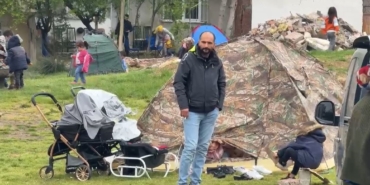 Arnavutköy’de vatandaşlar parka çadır kurdu