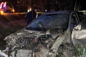 Söğütlü’de tarlaya uçan otomobildeki 4 kişi yaralandı