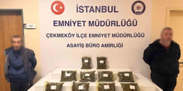 Çekmeköy’de bir araçtan 10 kilo bonzai çıktı