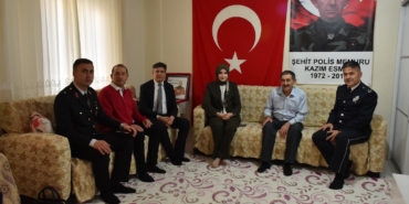 Şehit ailelerine ziyaret