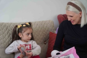 Başkanlar Aydem bebeği ziyaret etti