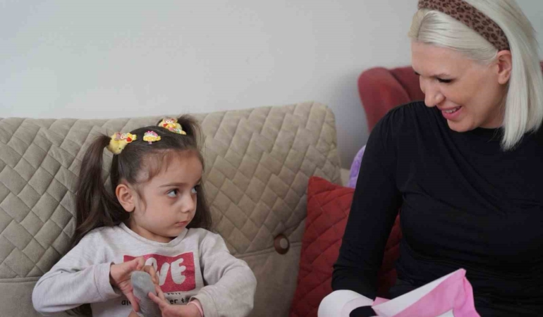 Başkanlar Aydem bebeği ziyaret etti