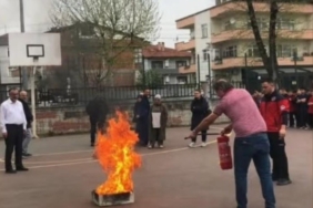 İtfaiyeden 4 günde 750 kişiye yangın tahliye tatbikatı