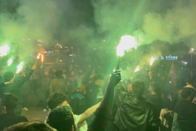 Kocaelispor taraftarı sokaklara döküldü