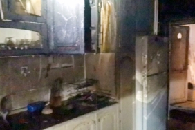 Ocakta unutulan yemek yangına sebep oldu