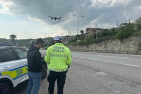 D-100’de dronlu denetim: Kurallara uymayanlara ceza yağdı