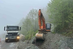 Heyelan bölgesine anında müdahale