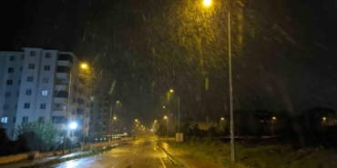 Keşan’da beklenen kar yağışı başladı