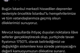 THY’den deprem sonrası bilet düzenlemesi