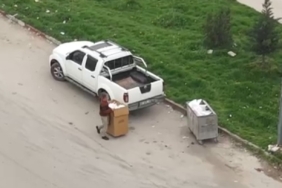 Dron ile tespit ettiler çevreyi kirletenlere ceza yağdırdılar