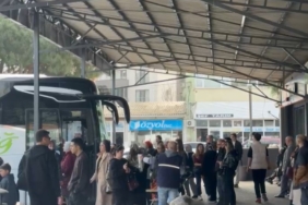 Gönen otogarında bayram sonrası dönüş yoğunluğu