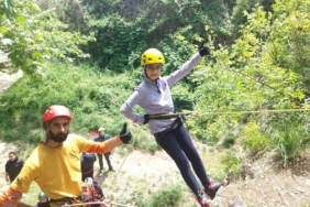 Bursalı küçük dağcılar, doğayla buluştu.