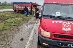 Manyas’ta trafik kazası: 2 yaralı