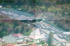 İstanbul’da polis helikopteri havadan kenti taradı
